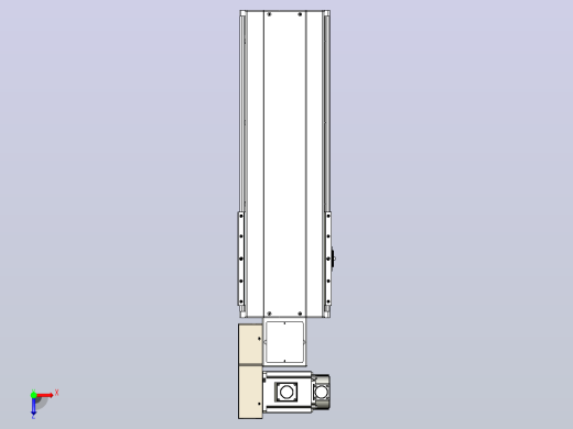 皮带直线轴半封闭可选导轨TPA-HNB-220D-176-L350-ML-C-P1K-N3俯视缩略图