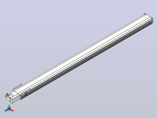 皮带直线轴半封闭可选导轨TPA-HNB-202D-140-L2800-MR-C-P75-N3正等轴测缩略图