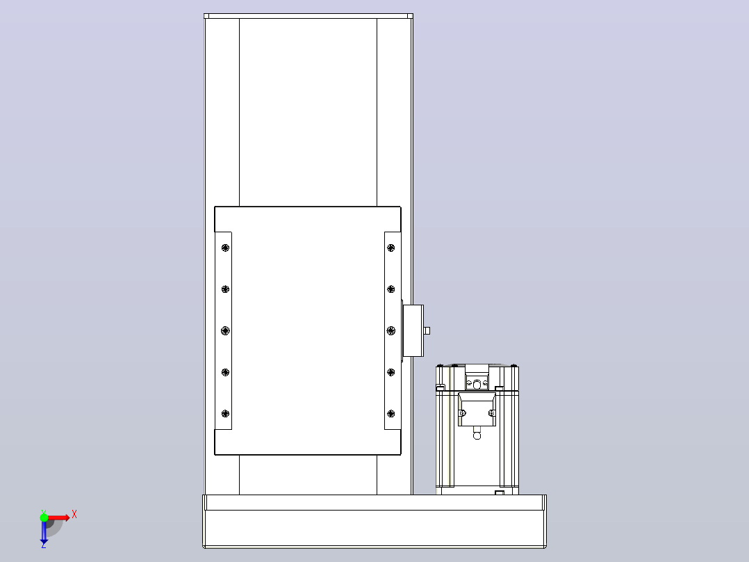 滚珠丝杠直线轴带导轨全封闭TPA-HCR-202D-2510C-L150-MR-C-P75-N3俯视图