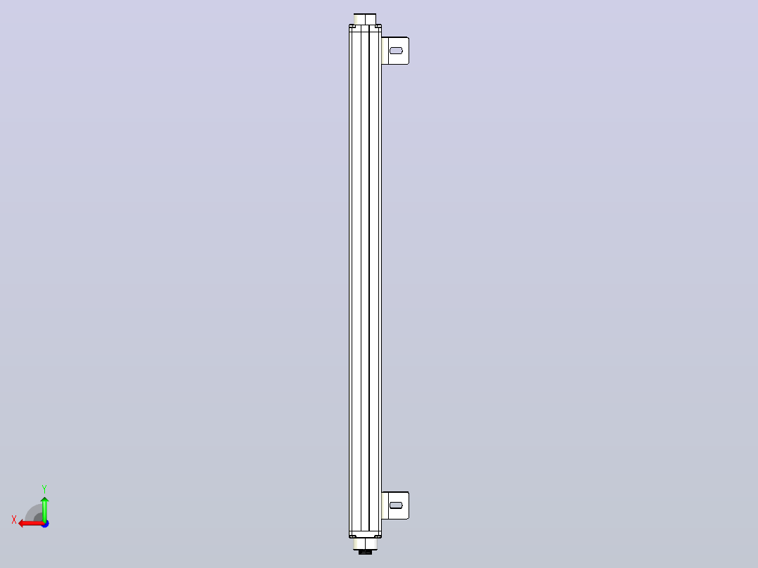 XTN5210（总高：550mm）安全光栅后视图