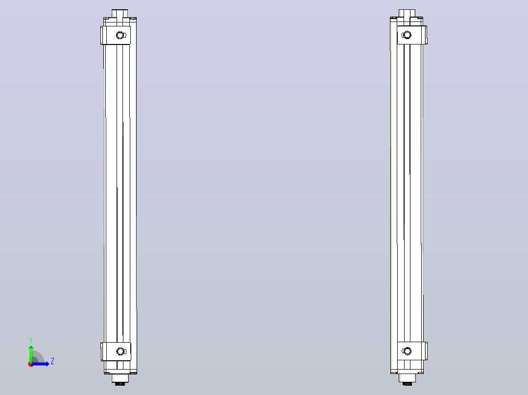 XTN5210（总高：550mm）安全光栅左视图