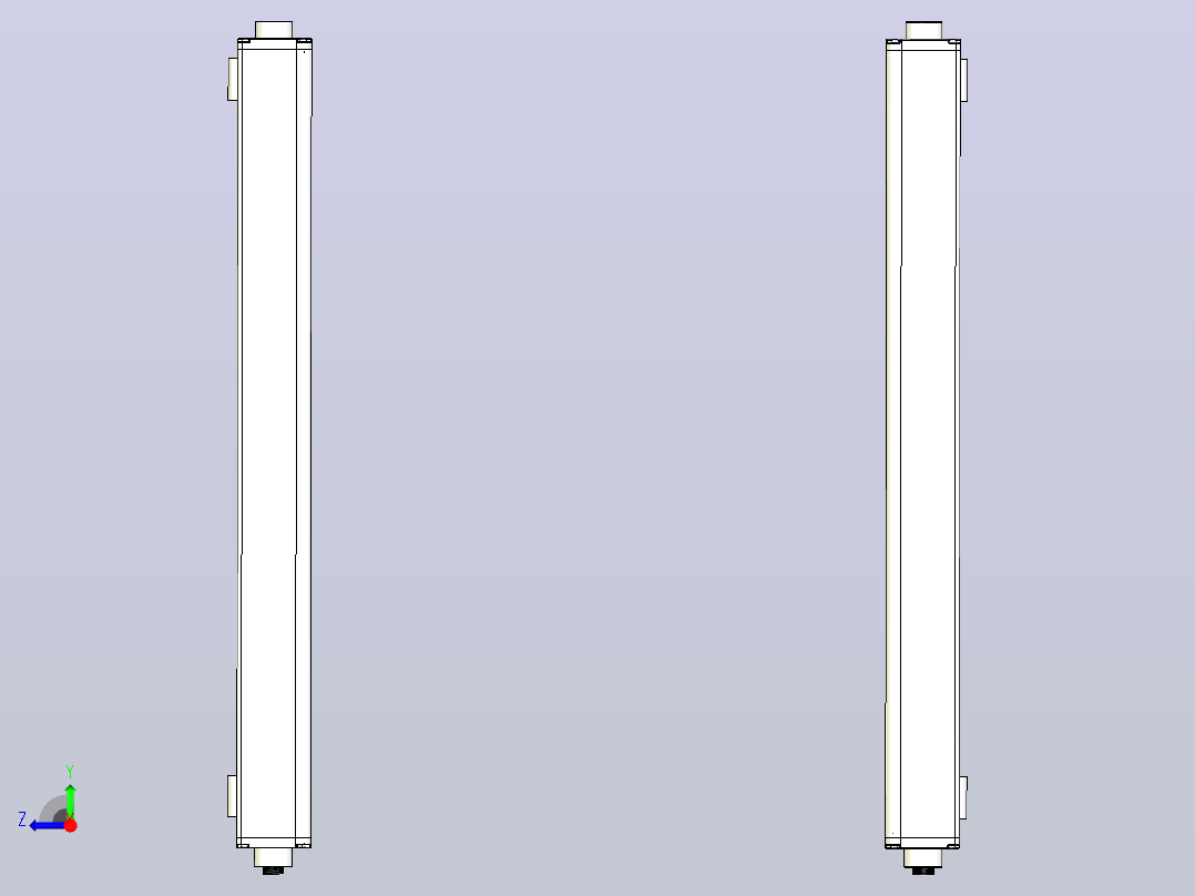 XTN5210（总高：550mm）安全光栅右视图