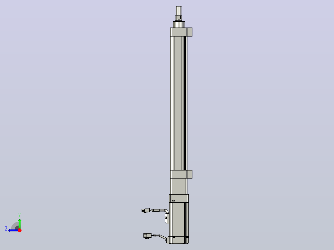 轻载电动缸TPA-ESR40-1210C-L300-M-LB-W-P40-C3右视图