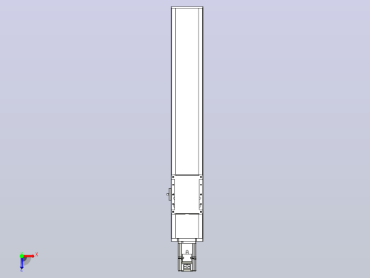 滚珠丝杠直线轴带导轨全封闭TPA-HCR-105D-1610C-L500-M-C-P40-N3俯视缩略图