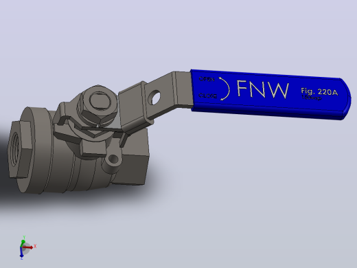 FNW-FNW220AD二片式内螺纹球阀