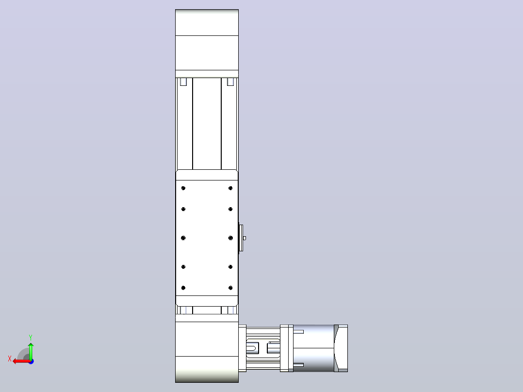带式直线轴半闭式TPA-ONB-120-256-L150-DR-J90-N3后视图