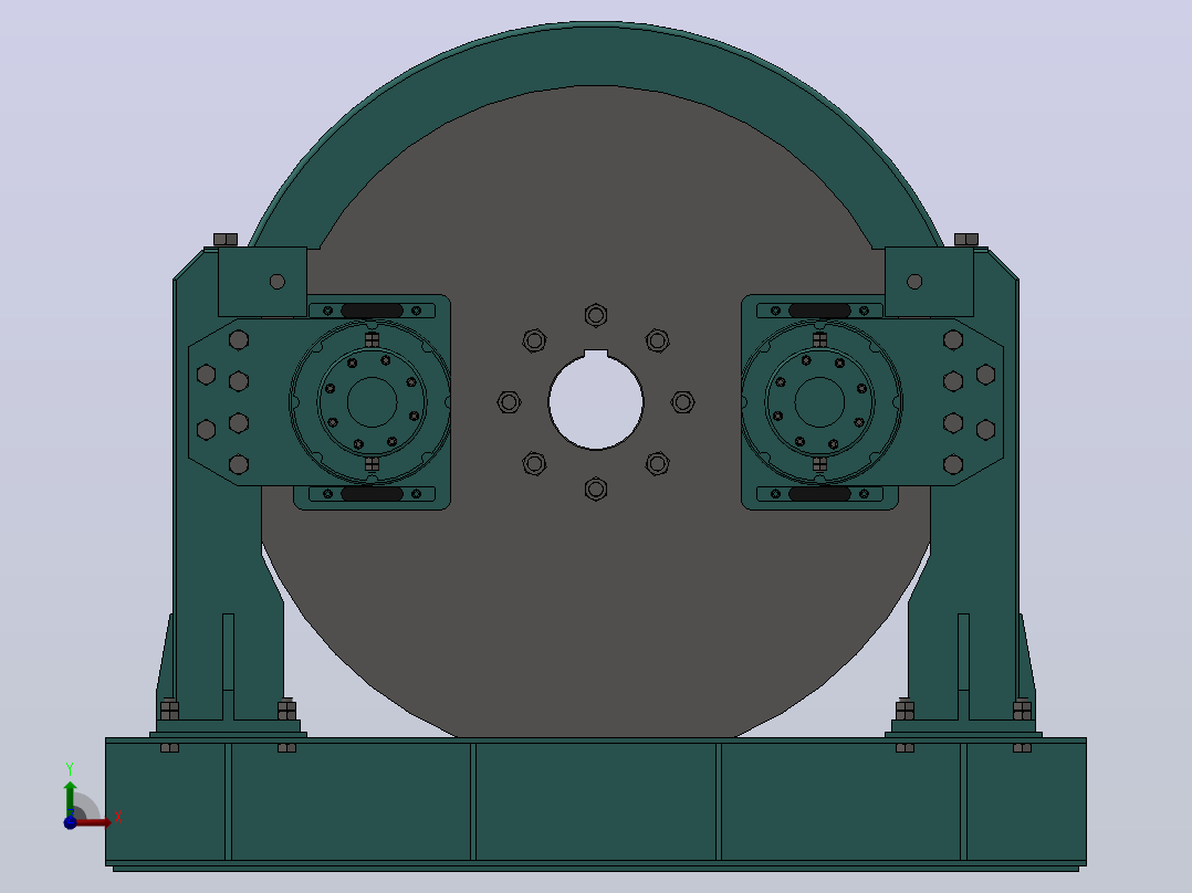 键连接液压盘式制动系统_HKPZ1200F100×2-Ⅲ-BH左视图