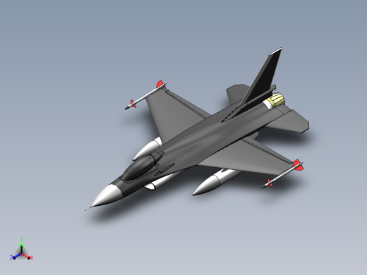 F 16 型号正等轴测缩略图