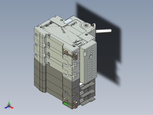 NB5LE-63FB 3P剩余电流动作断路器三维模型202409正等轴测缩略图