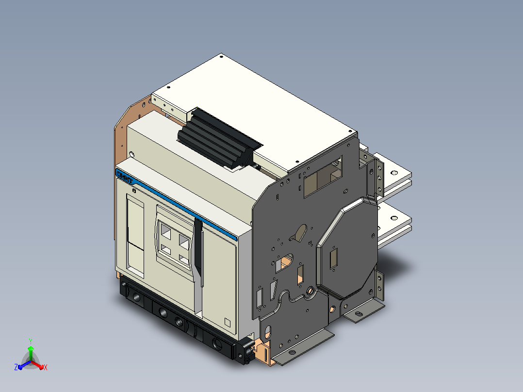 NXA32N_H_HU_NE32 3P抽屉万能式断路器三维模型 202303主视图