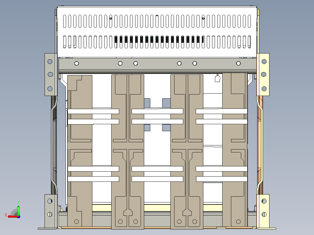 NXA32N_H_HU_NE32 3P抽屉万能式断路器三维模型 202303后视图