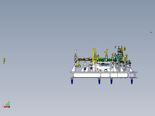 汽车侧围B柱焊装夹具后视缩略图