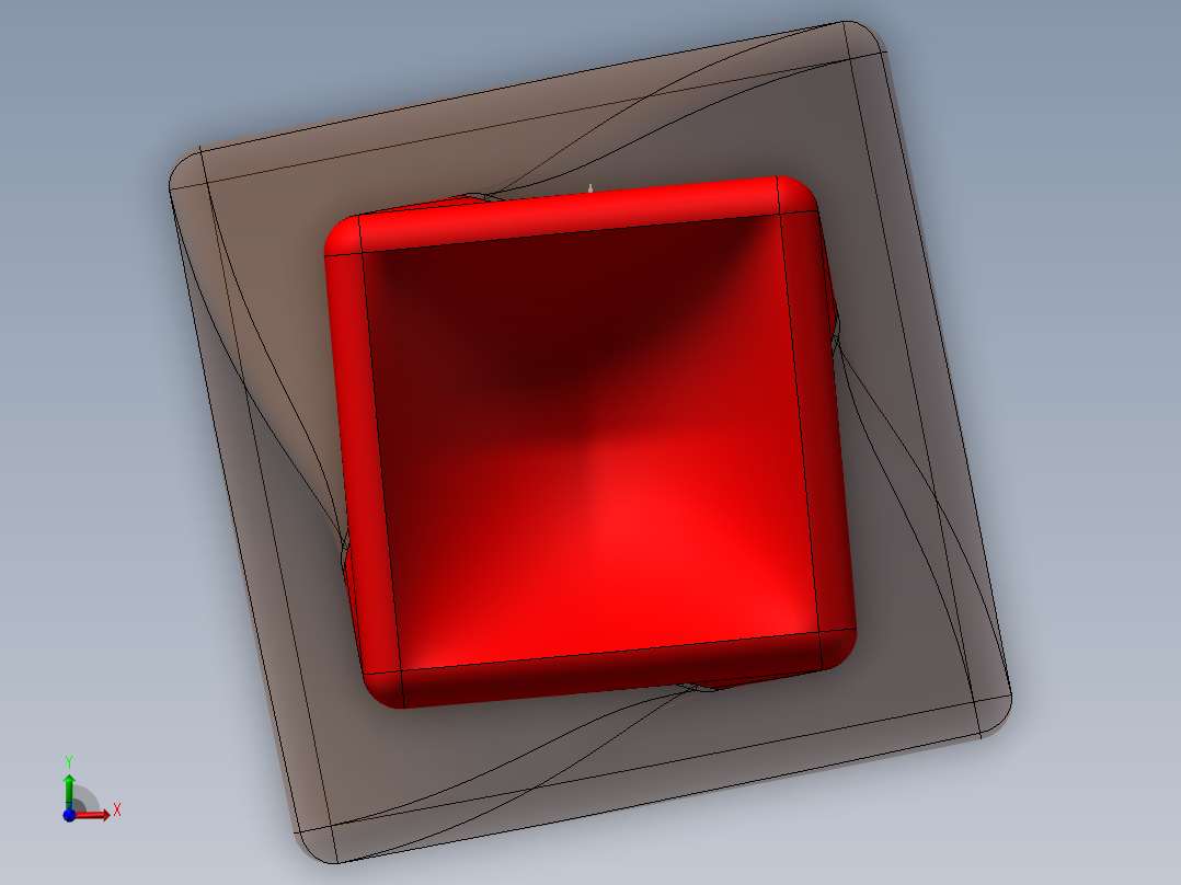 透明香水瓶子前视图