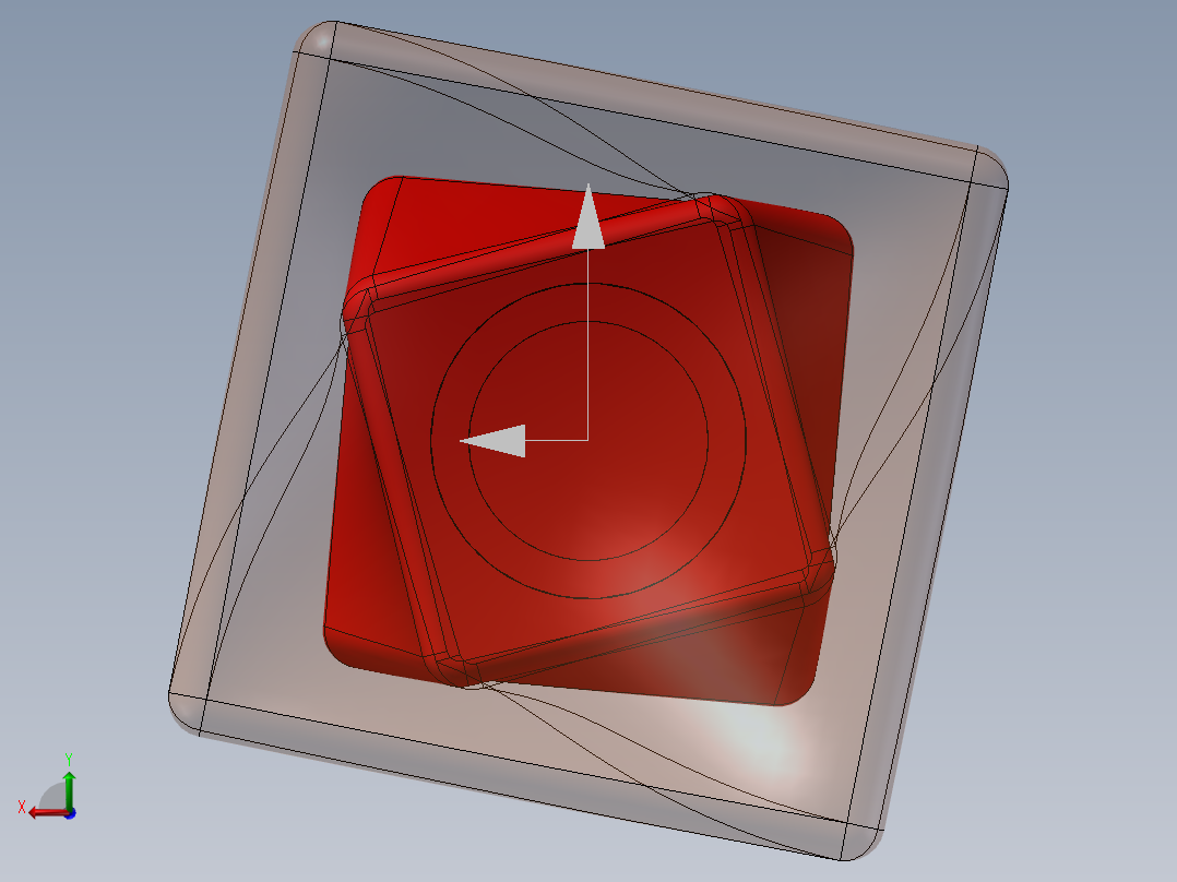 透明香水瓶子后视图