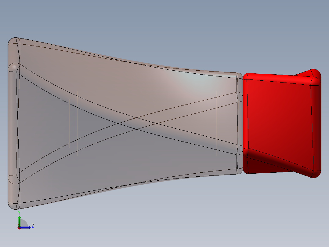 透明香水瓶子左视图