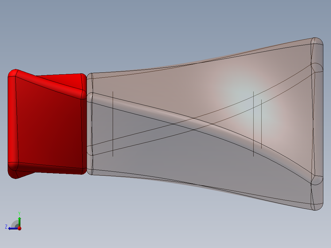 透明香水瓶子右视图