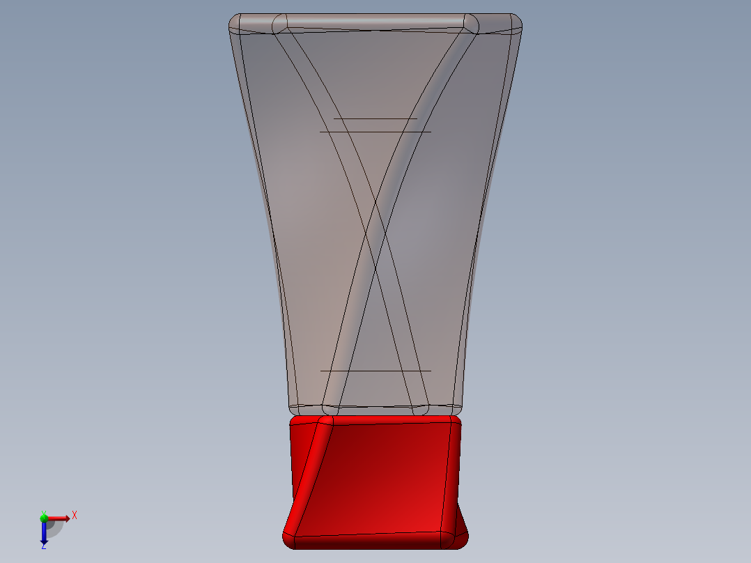 透明香水瓶子俯视图