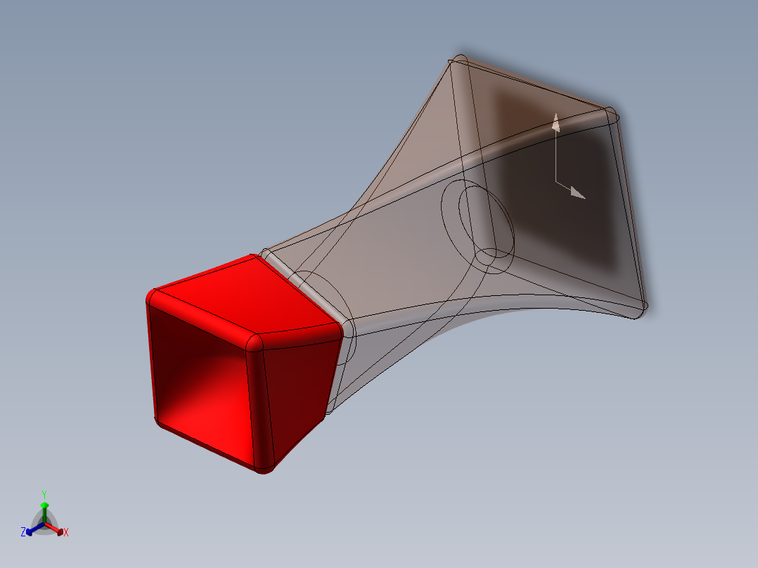 透明香水瓶子正等轴测图