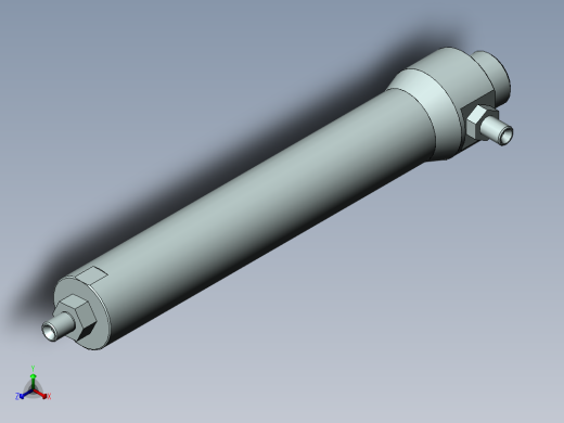 气缸筒正等轴测缩略图