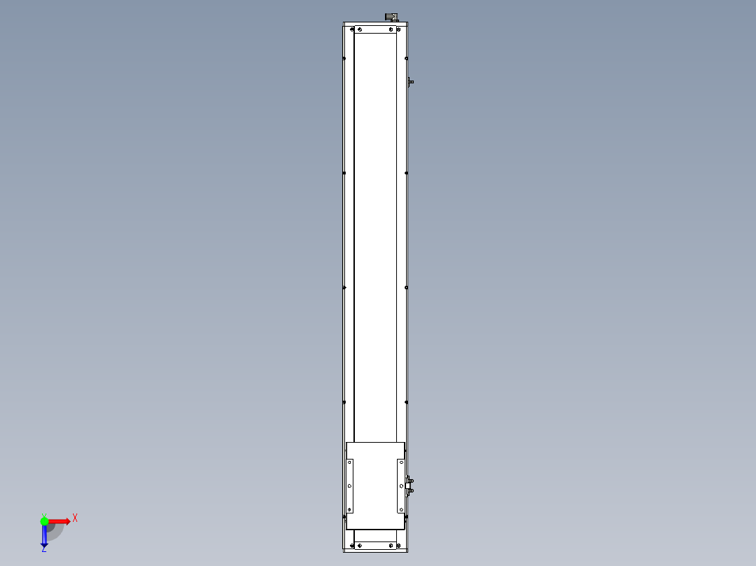Toyo东佑达直线模组-ECH17-1050-BM-750W+煞車俯视图