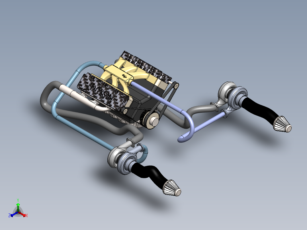 V6 Model双涡轮增压6缸发动机