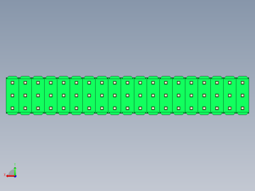 彩色公头100mil（2.54mm）系列-DS1021_green_3x19p_100mil_Type5_rev1.0后视缩略图