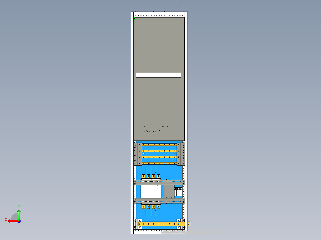 通讯汇流配电一体柜-储能配电设备后视图