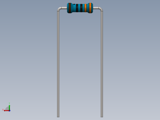 电容器 二极管 电阻器-Resistor 330 Ohm Blue后视缩略图