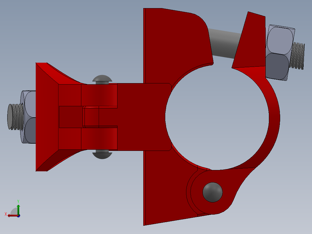 钢管脚手架搭设专用十字扣件9后视图