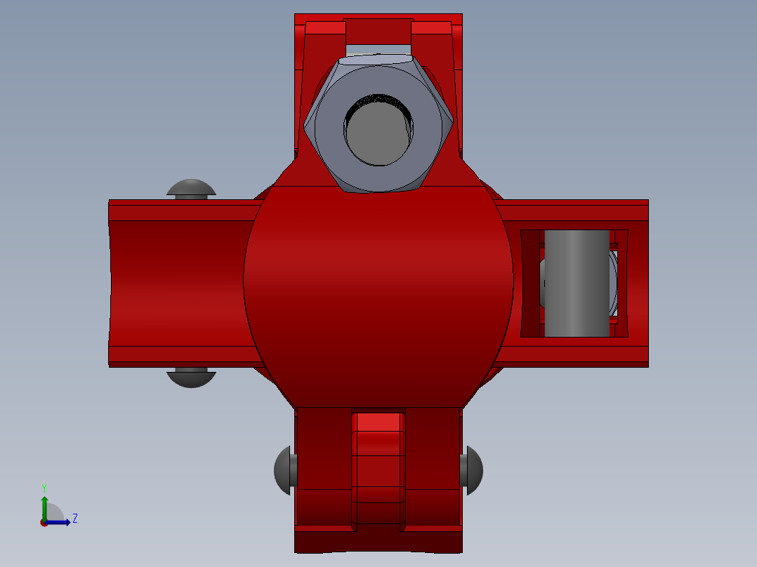 钢管脚手架搭设专用十字扣件9左视图