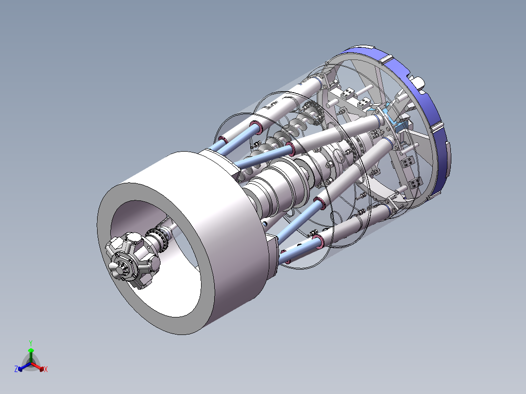 盾构部正等轴测图
