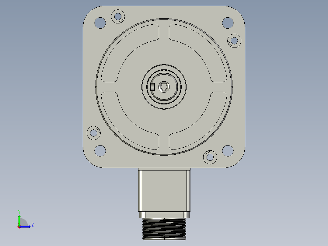 低压伺服电机MF3S-130CS(M)30BZ2-515-外形图左视图