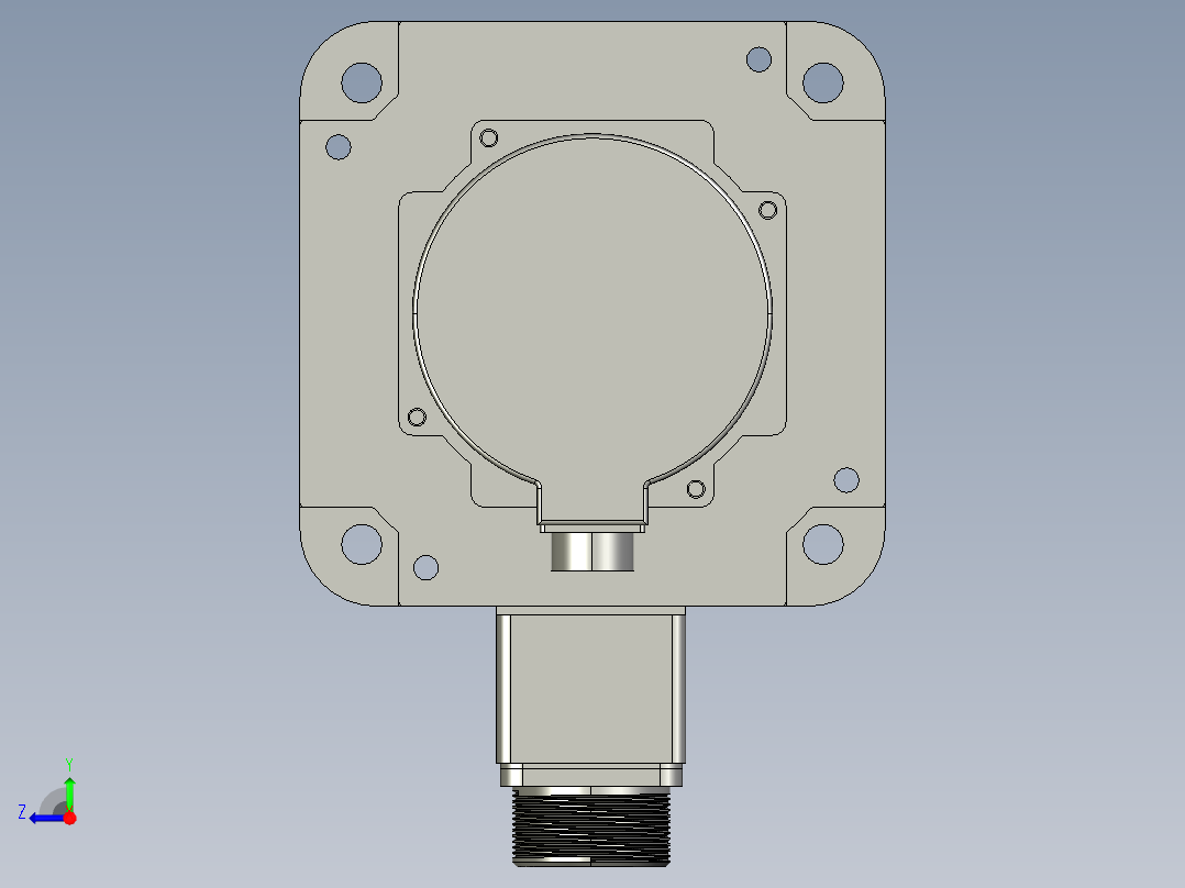 低压伺服电机MF3S-130CS(M)30BZ2-515-外形图右视图