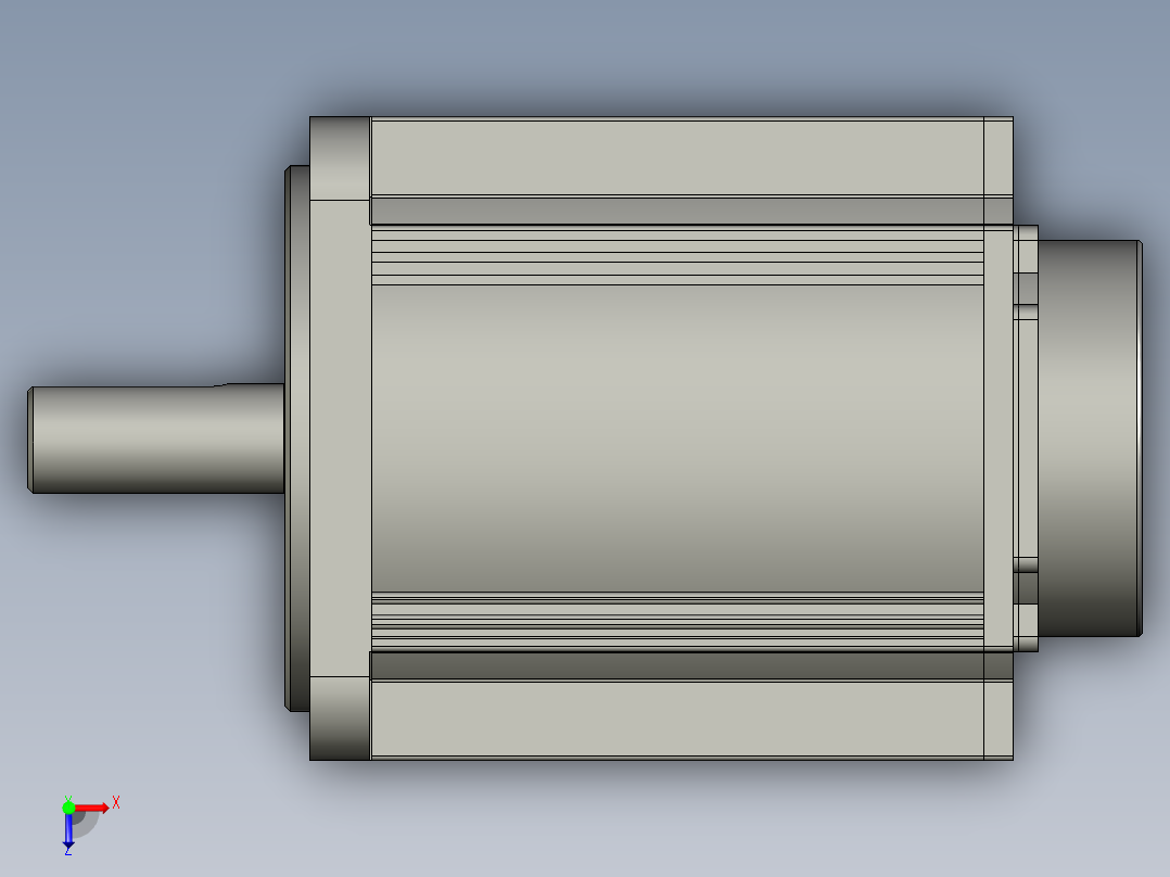 低压伺服电机MF3S-130CS(M)30BZ2-515-外形图俯视图