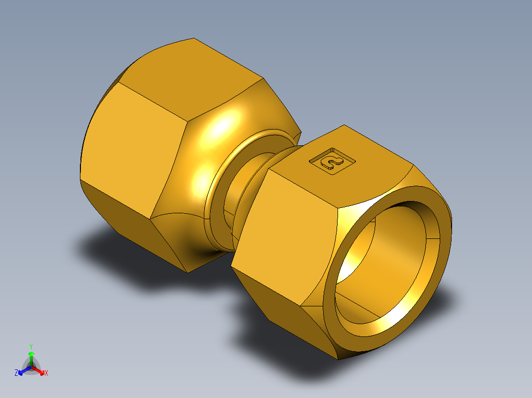 扩口式工业通用硬管接头Swivel Nut Valve Connector 14FSV-6