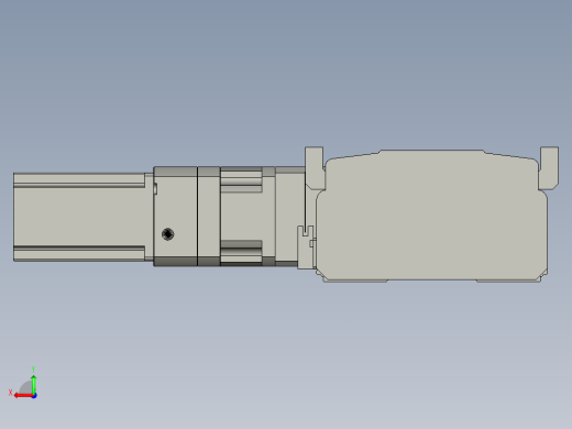 直线模组LHB21-L40-S1000-L(B)设计图纸后视缩略图