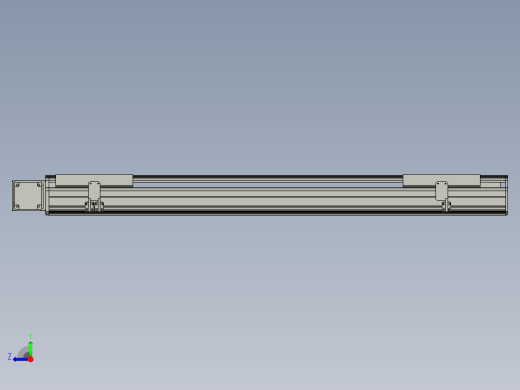 直线模组LHB21-L40-S1000-L(B)设计图纸右视缩略图