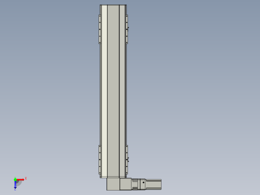 直线模组LHB21-L40-S1000-L(B)设计图纸俯视缩略图