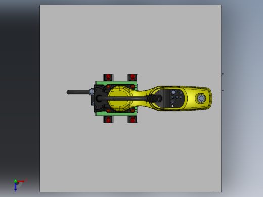 Fanuc Scara SR-3iA 机器人支架由博世铝型材制成 -v1俯视缩略图