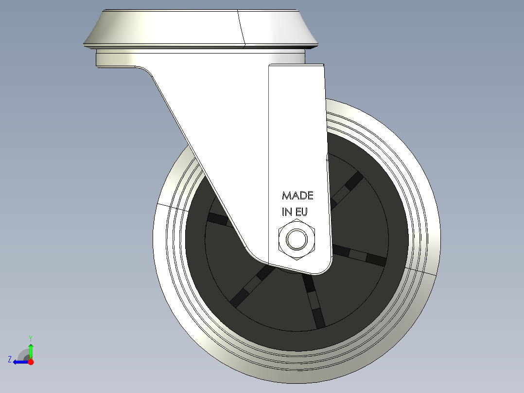 型材-KJN 521684 80MM WHEEL右视图