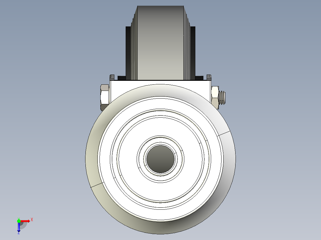 型材-KJN 521684 80MM WHEEL俯视图
