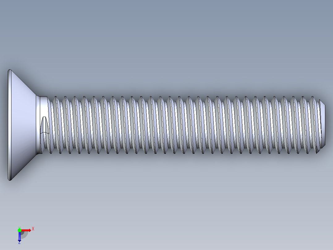 制沉头螺钉-M3_Countersunk_Screw_15.IGS俯视图