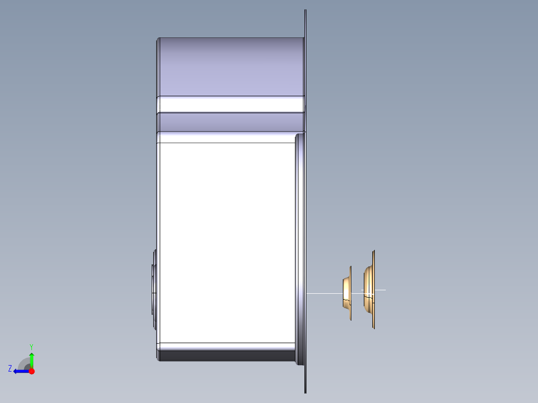 水槽、不锈钢水槽(106)右视图