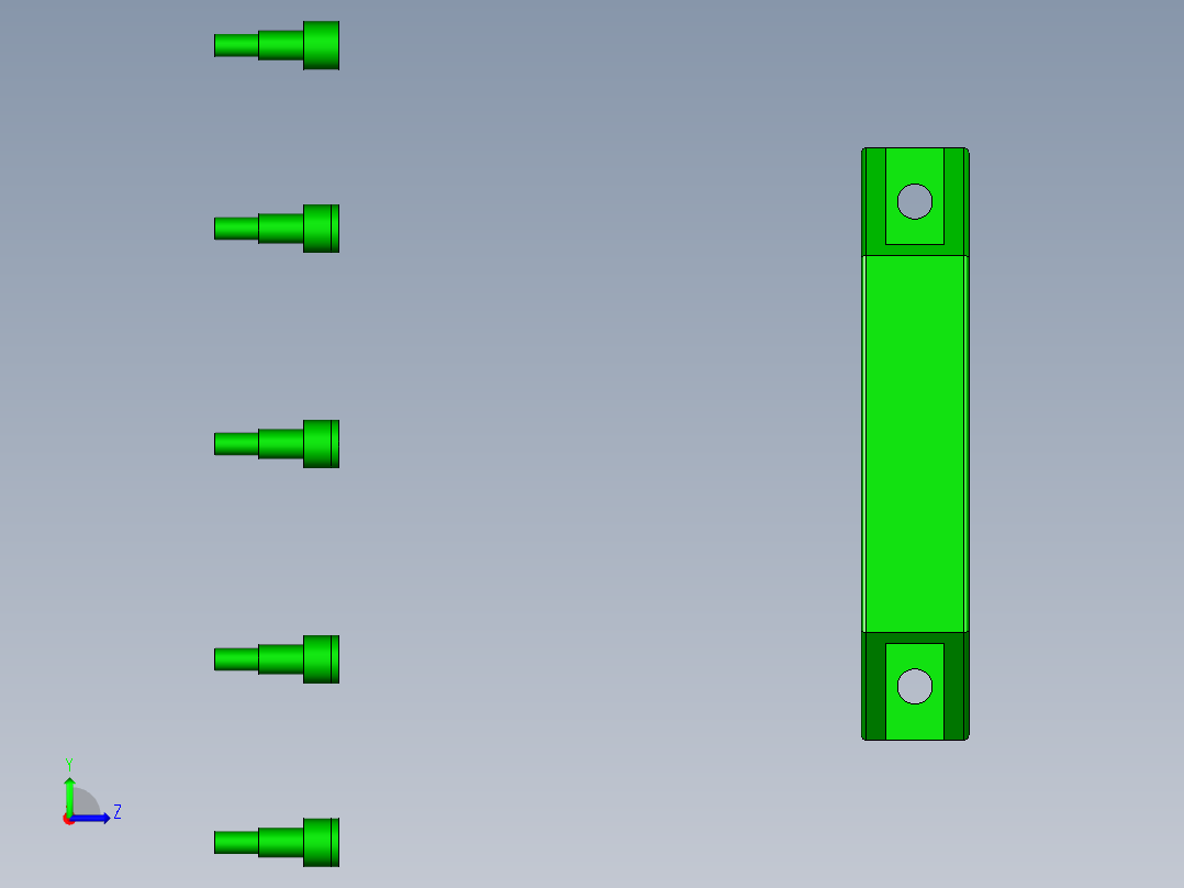 CNC5笔记本CNC工装夹具三维模型-0620左视图
