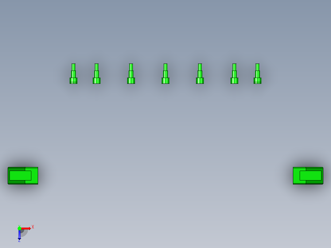 CNC5笔记本CNC工装夹具三维模型-0620俯视图