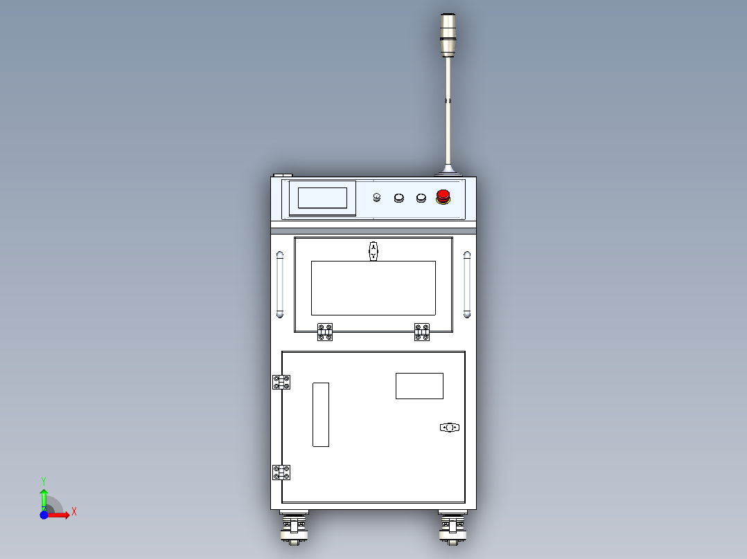 激光焊接机水冷机箱前视图
