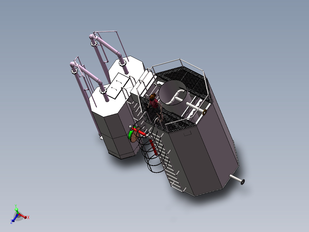 一体化滤池sw16可编辑主视图