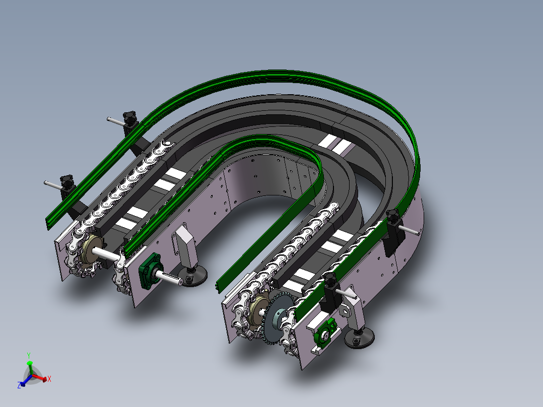 转弯龙骨链条输送机sw16可编辑