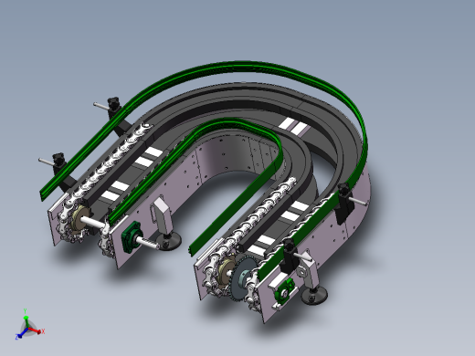 转弯龙骨链条输送机sw16可编辑