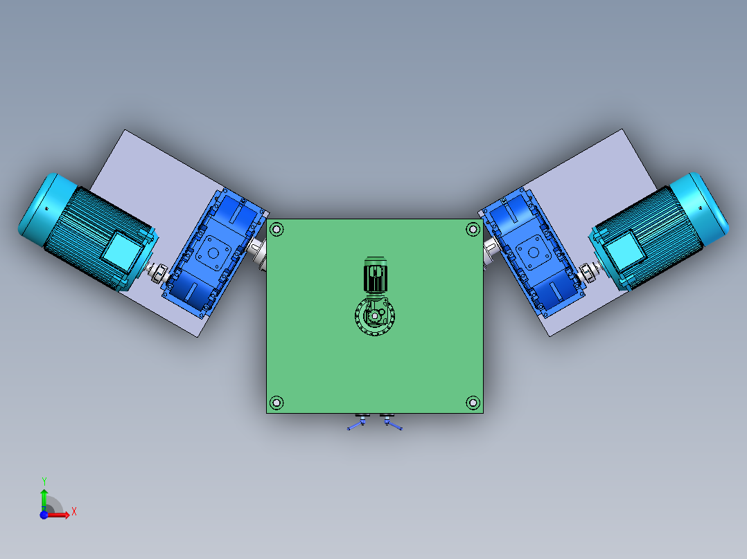 二辊矫直机前视图